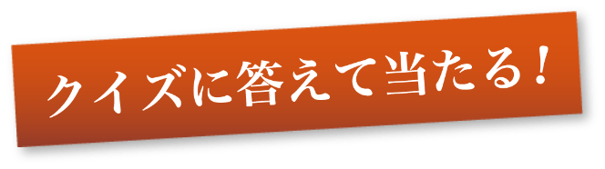 クイズに答える当たる！